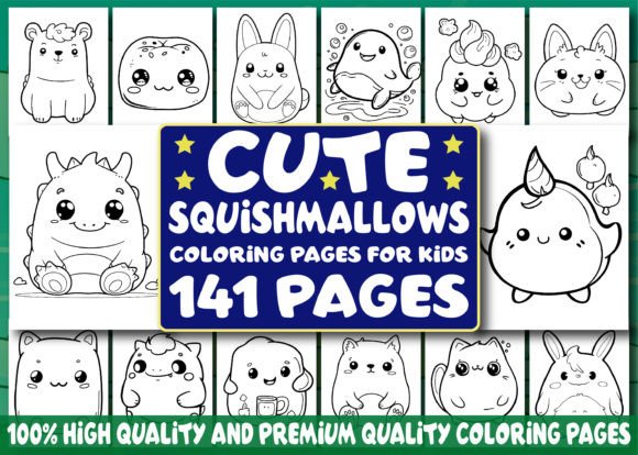 141 Cute Squishmallows Coloring Pages