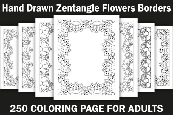 Adults Borders Coloring Page Bundle