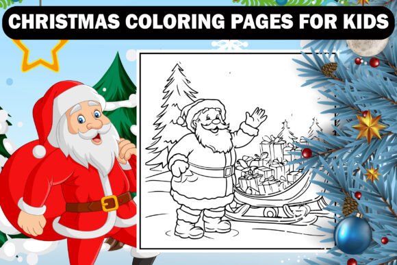 BOLD EASY CHRISTMAS COLORING PAGES VOL-8