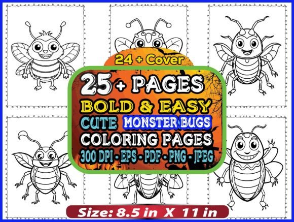Cute MONSTER BUGS Kids Coloring Pages: A Practical Evaluation for Digital Creators and KDP Publishers