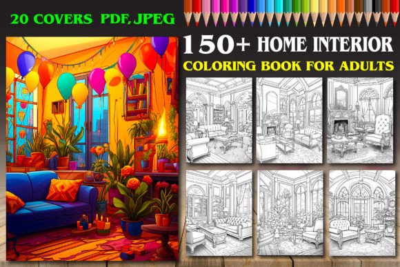 Home Interior Coloring Pages