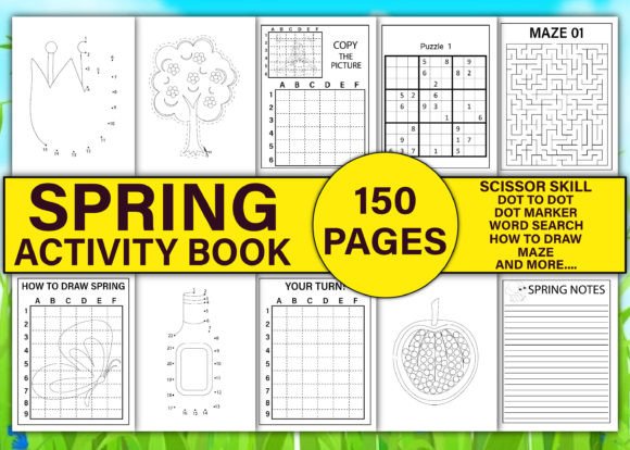 Spring Activity Book for Kids Vol-3: A Print-Ready Creative Engine for Educators, Parents & Entrepreneurs