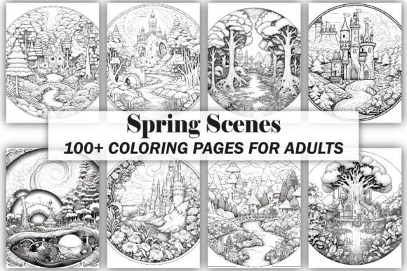 Spring Scenes Coloring Pages: A Practical Guide for Adult Colorists and KDP Publishers